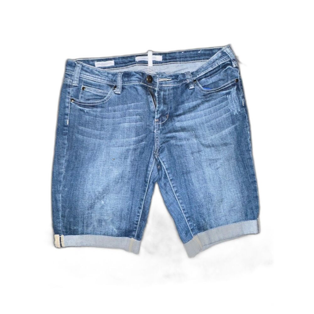 Womens Vigoss Denim Bermuda Shorts - Picture 2 of 7